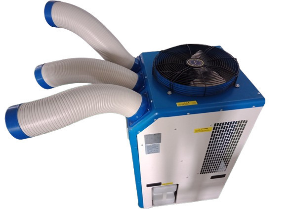 6500w पोर्टेबल स्पॉट एयर कंडीशनर 22000btu एयर कूल्ड एसी तीन नलिका पोर्टेबल स्पॉट कूलर