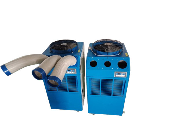 6500w पोर्टेबल स्पॉट एयर कंडीशनर 22000btu एयर कूल्ड एसी तीन नलिका पोर्टेबल स्पॉट कूलर