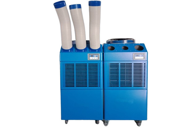 6500w पोर्टेबल स्पॉट एयर कंडीशनर 22000btu एयर कूल्ड एसी तीन नलिका पोर्टेबल स्पॉट कूलर